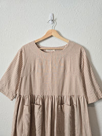 Roolee Striped Babydoll Dress (M)