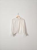 Free People Floral Lace Blouse (L)