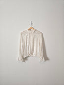 Free People Floral Lace Blouse (L)