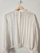 Free People Floral Lace Blouse (L)