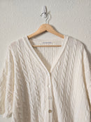 Vintage Chunky Button Up Sweater (2X/3X)