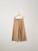 Brown Wide Leg Crop Pants (6)