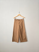 Brown Wide Leg Crop Pants (6)