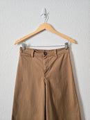 Brown Wide Leg Crop Pants (6)