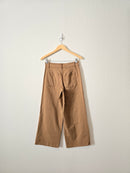 Brown Wide Leg Crop Pants (6)