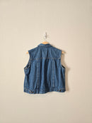 Vintage Cotton Denim Vest (L)