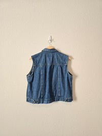 Vintage Cotton Denim Vest (L)