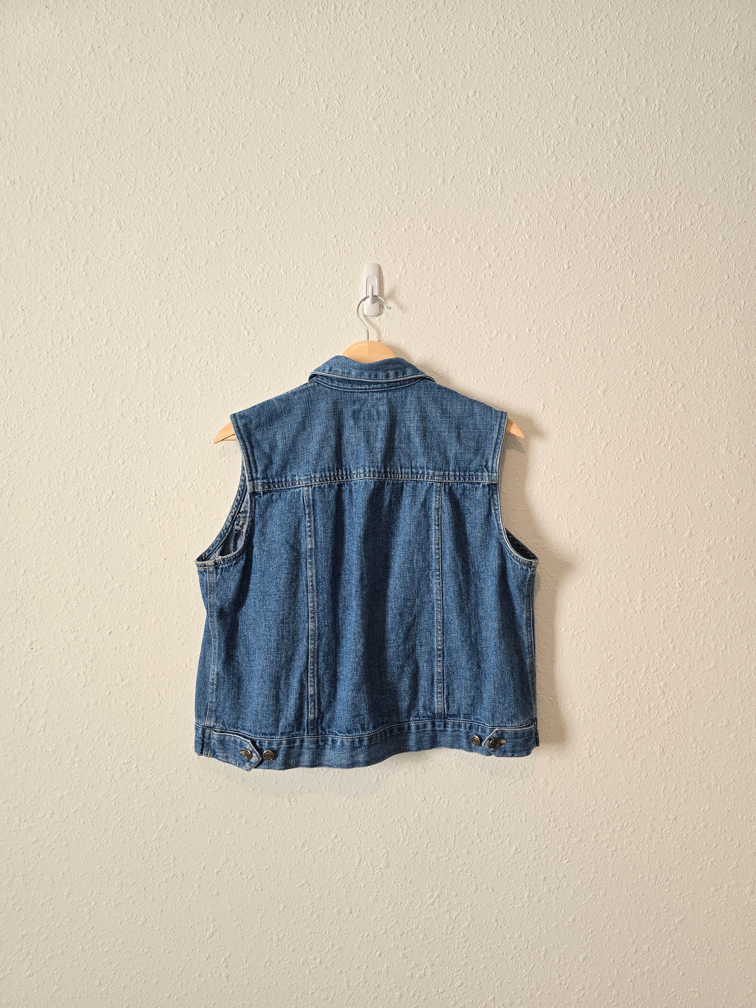 Vintage Cotton Denim Vest (L)