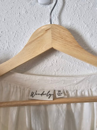 Wonderly Ivory Tiered Blouse (3X)