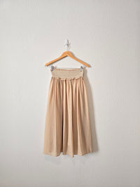 Moon River Smocked Midi Skirt (XS)