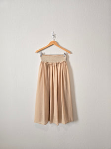 Moon River Smocked Midi Skirt (XS)