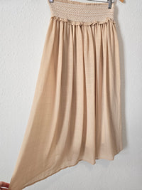 Moon River Smocked Midi Skirt (XS)