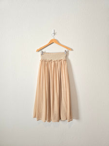 Moon River Smocked Midi Skirt (XS)