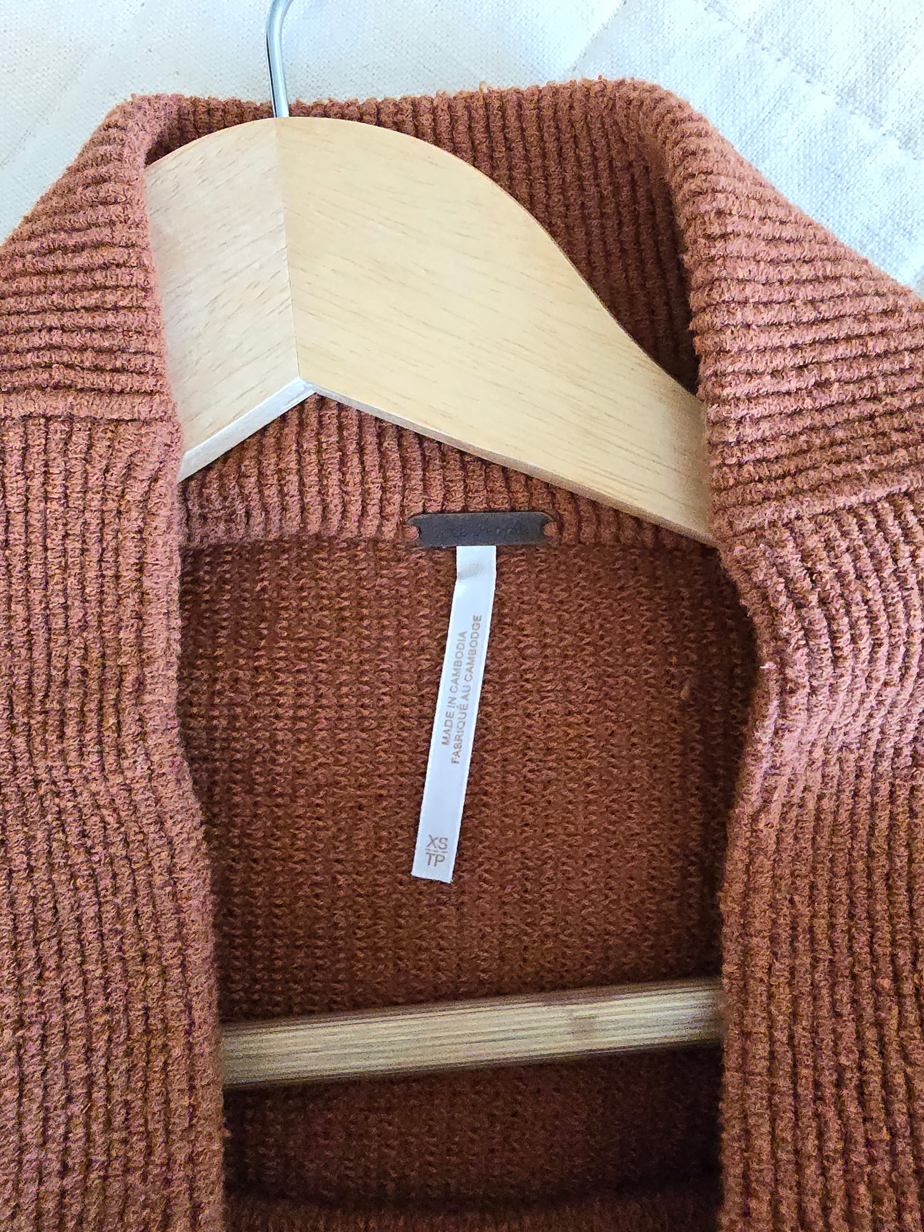 Free People Rust Slouchy Sweater (XS)