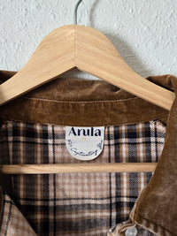 Arula Plaid Button Up Flannel (3X)