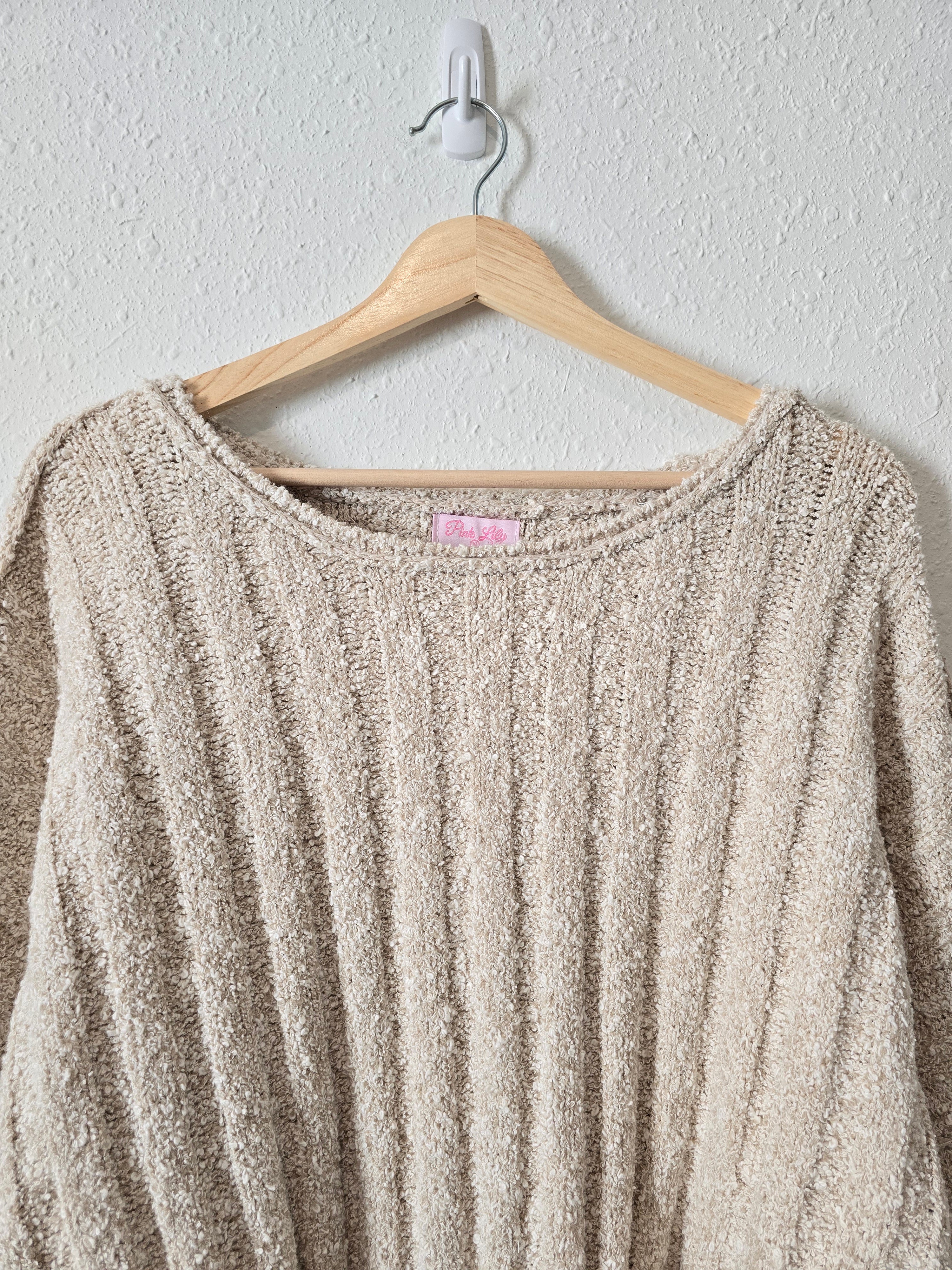 Pink Lily Chunky Knit Sweater (M)