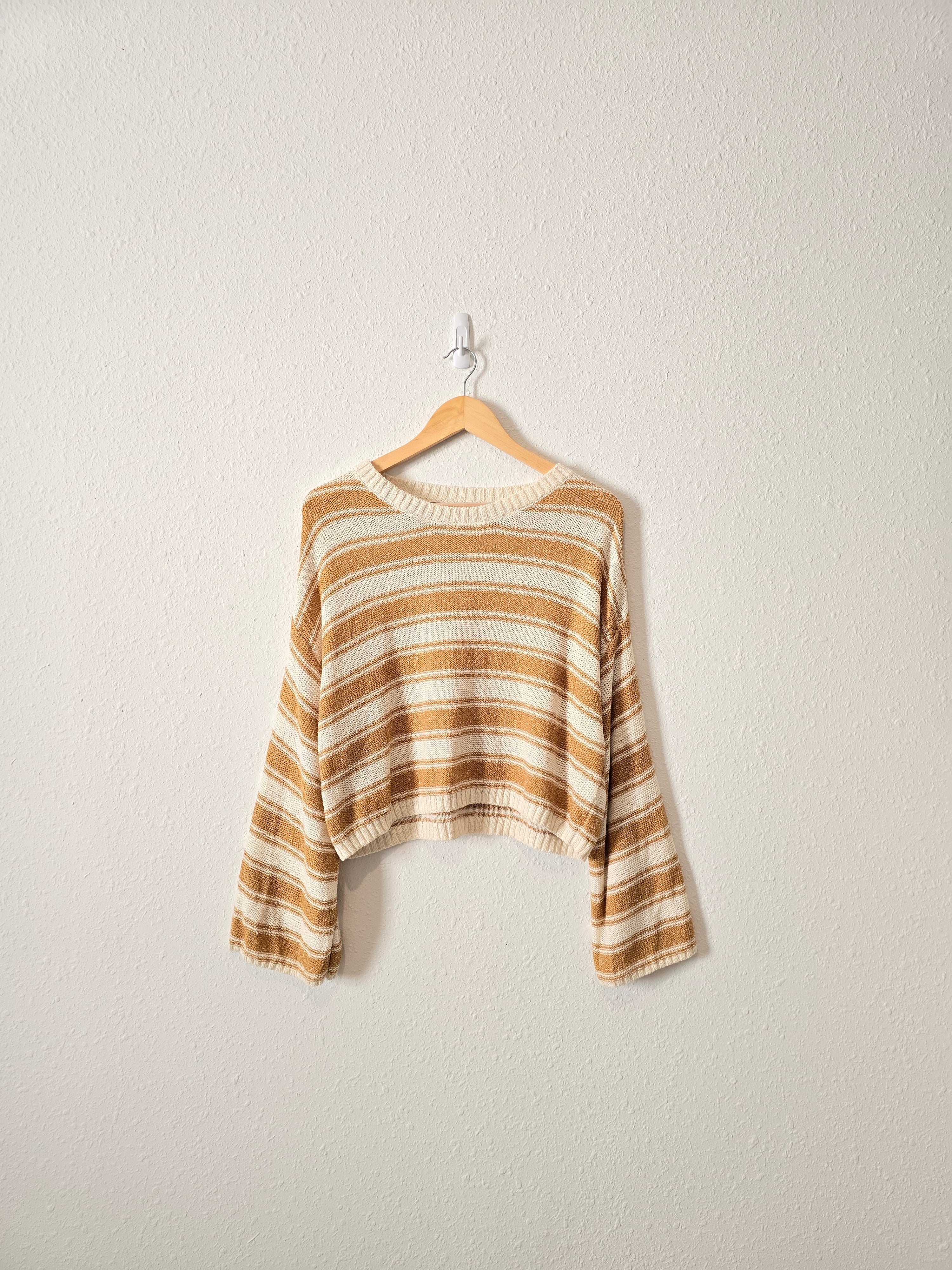 Billabong Mustard Striped Sweater (M)