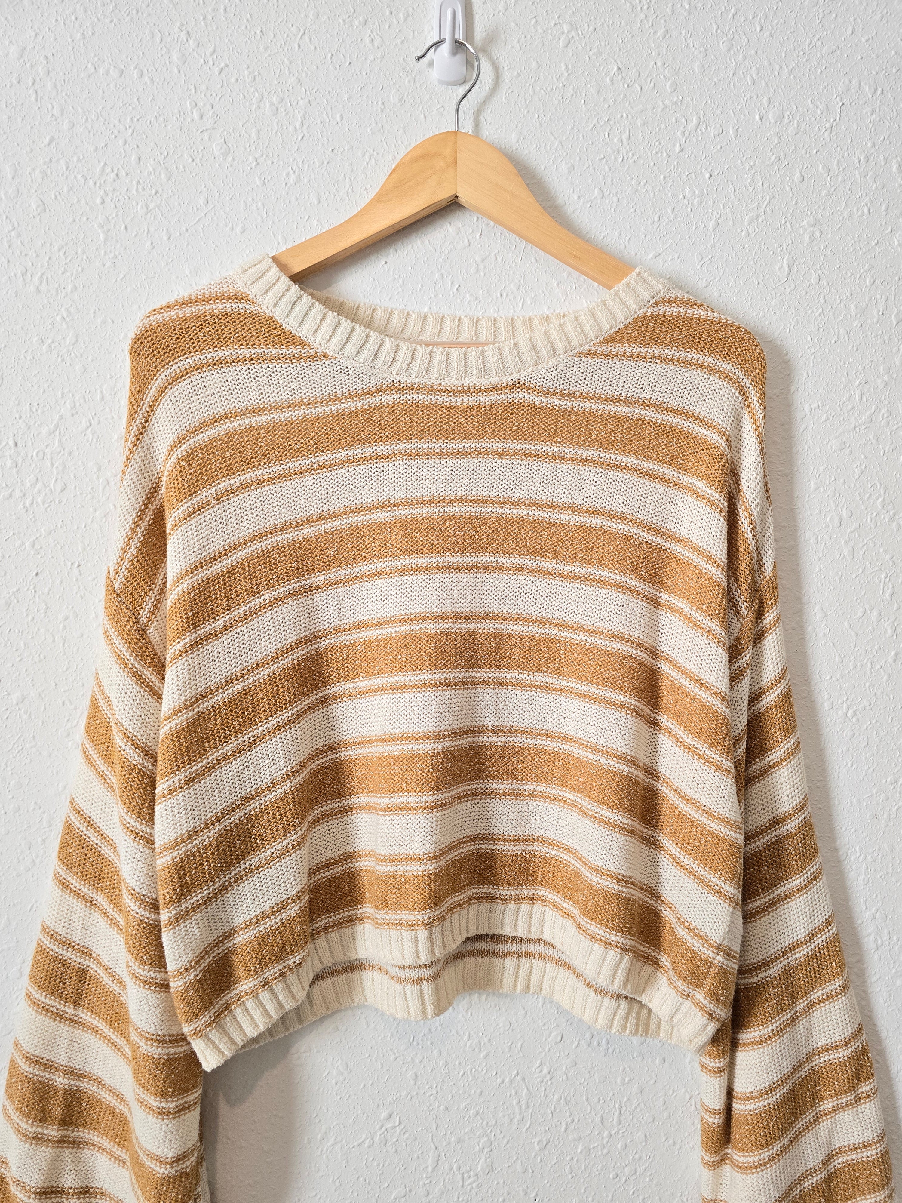 Billabong Mustard Striped Sweater (M)