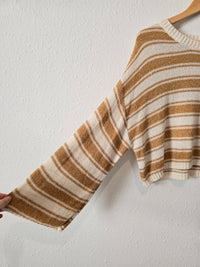 Billabong Mustard Striped Sweater (M)