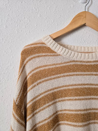 Billabong Mustard Striped Sweater (M)