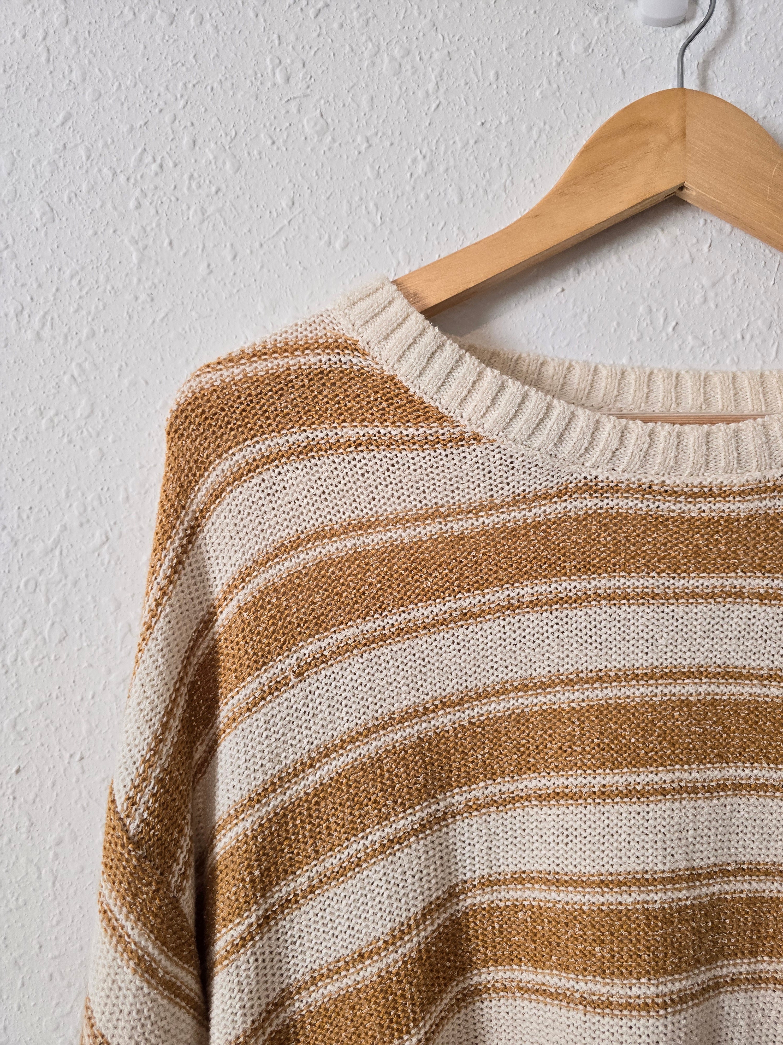 Billabong Mustard Striped Sweater (M)