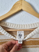 Billabong Mustard Striped Sweater (M)