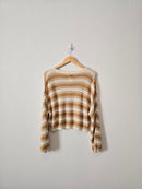 Billabong Mustard Striped Sweater (M)