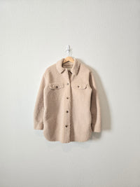 Joie Button Up Teddy Jacket (S)