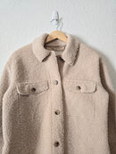 Joie Button Up Teddy Jacket (S)