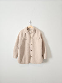 Joie Button Up Teddy Jacket (S)