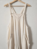 Linen Blend Straight Overalls (M)