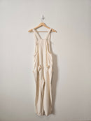 Linen Blend Straight Overalls (M)