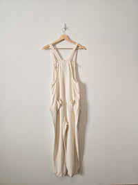 Linen Blend Straight Overalls (M)