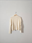 NEW Cream Mock Neck Sweater (S)