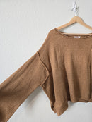 NEW Brown Wide Sleeve Sweater (S)