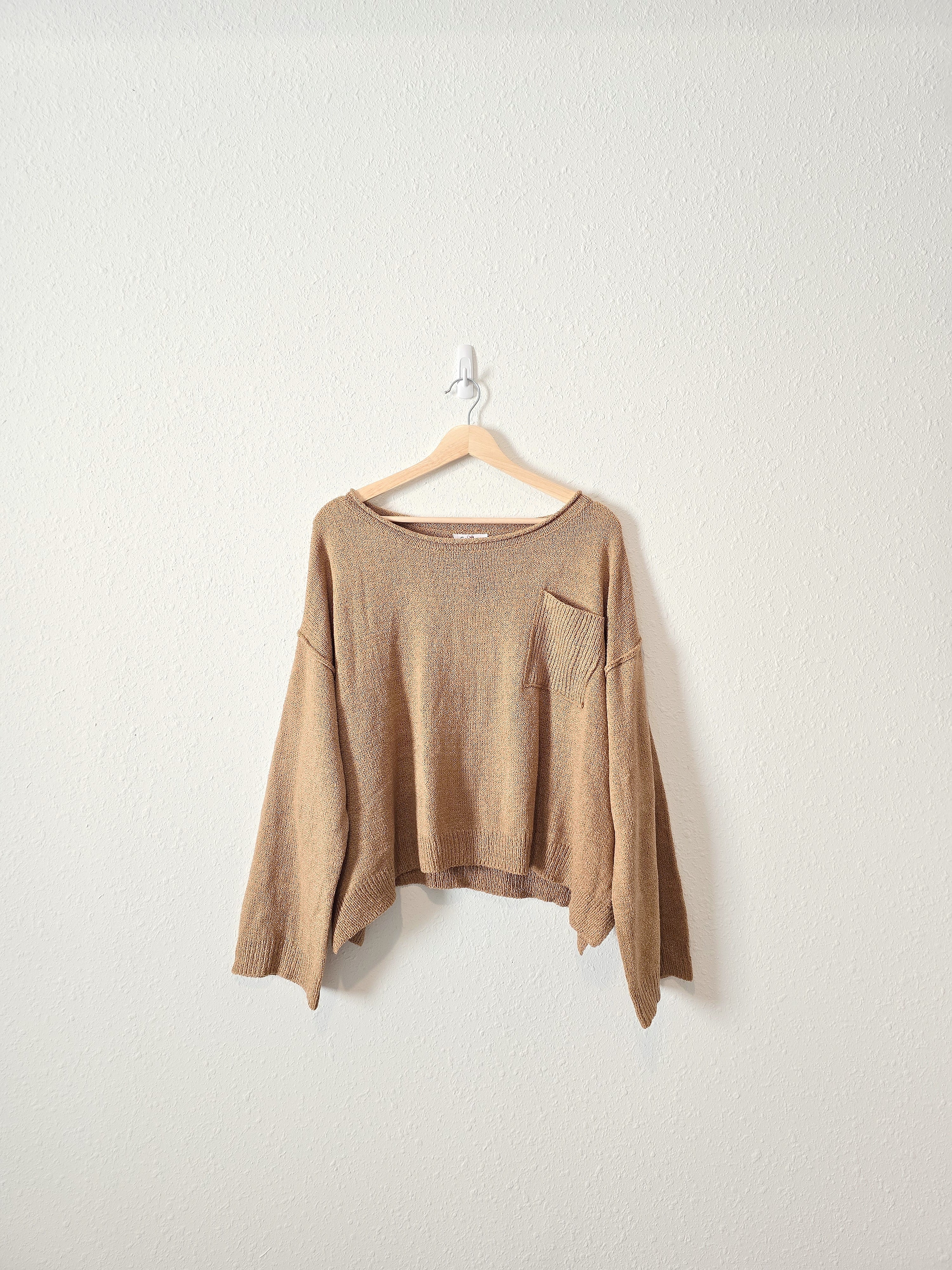 NEW Brown Wide Sleeve Sweater (S)