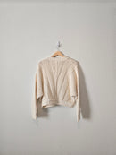 Chunky Textured Cotton Sweater (S)