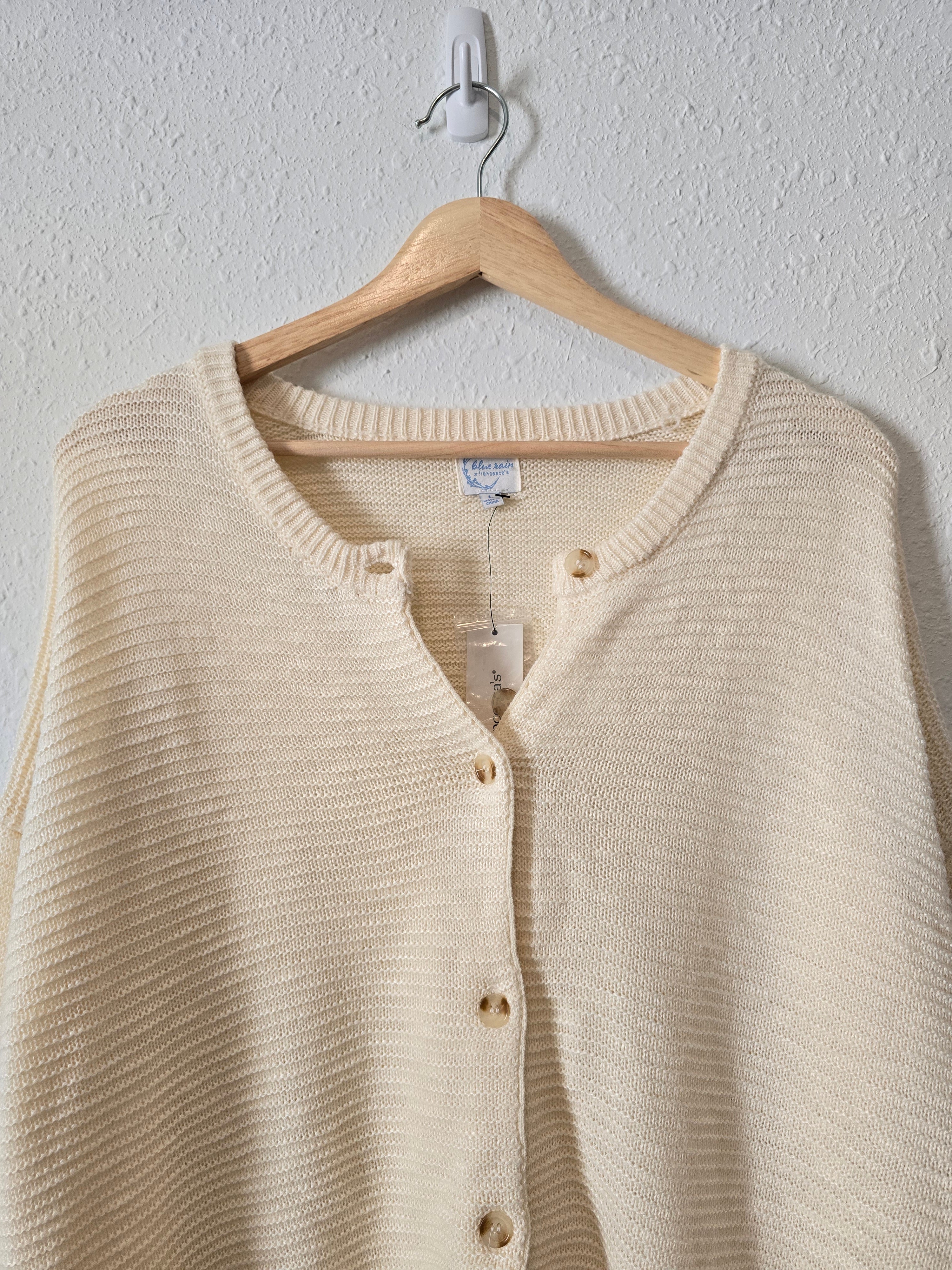 NEW Ribbed Button Up Sweater (L)