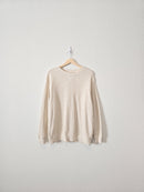 Aerie Oatmeal Waffle Sweatshirt (S)
