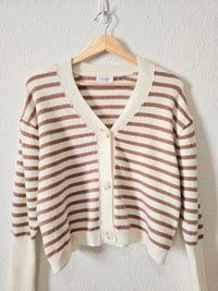 Striped Puff Sleeve Sweater (S/M)