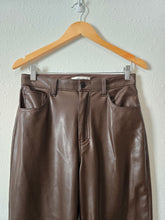 Load image into Gallery viewer, Abercrombie Brown Faux Leather Pants (29/8)
