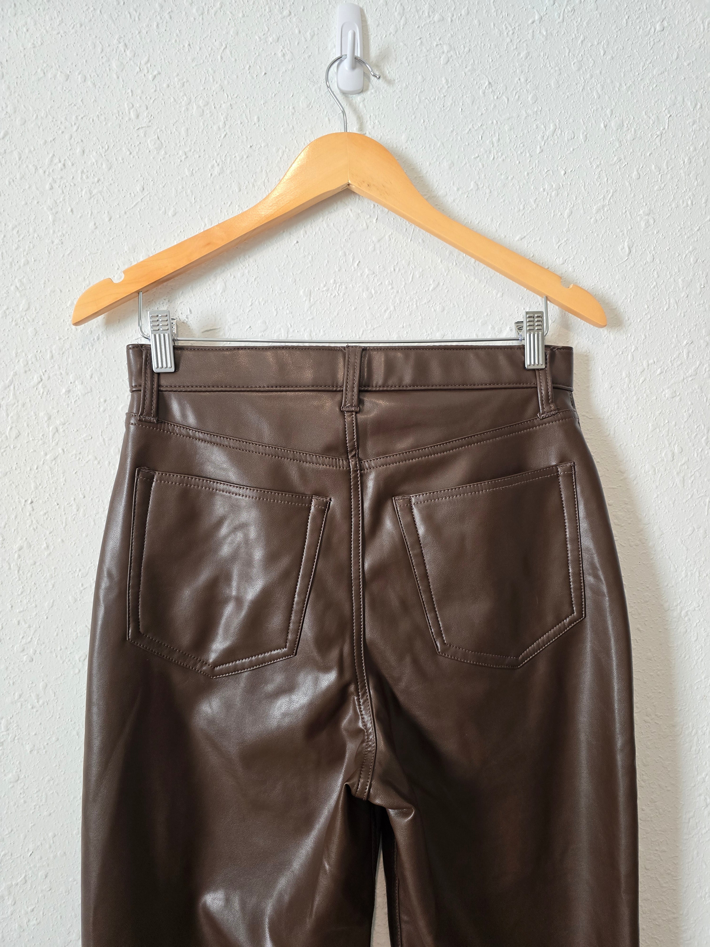 Abercrombie Brown Faux Leather Pants (29/8)