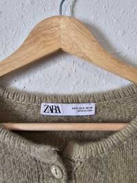 Zara Fuzzy Button Up Sweater (S)