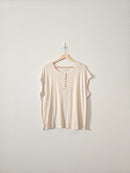 NEW Cream Henley Top (18/20)