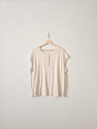 NEW Cream Henley Top (18/20)