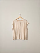 NEW Cream Henley Top (18/20)