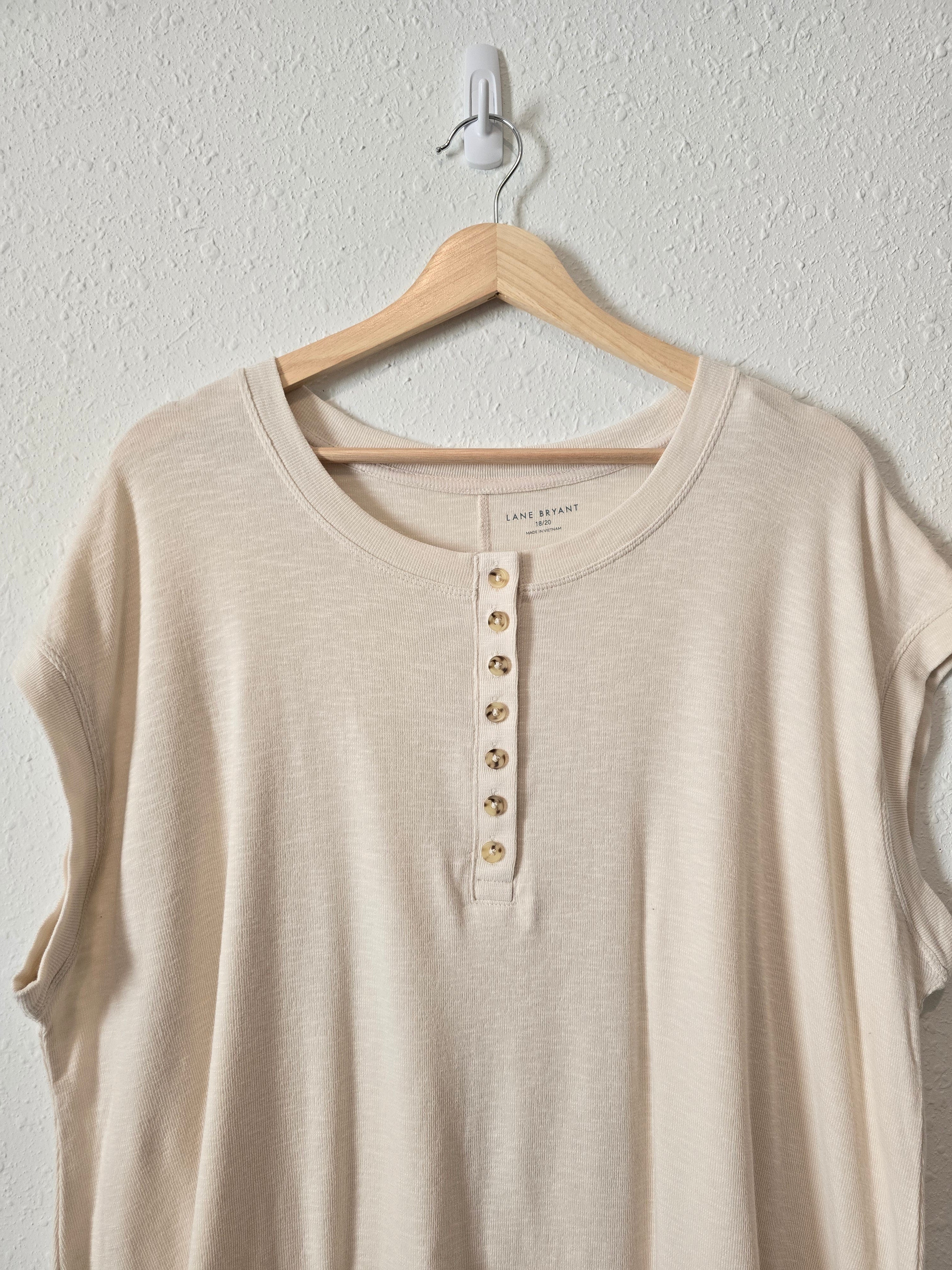 NEW Cream Henley Top (18/20)