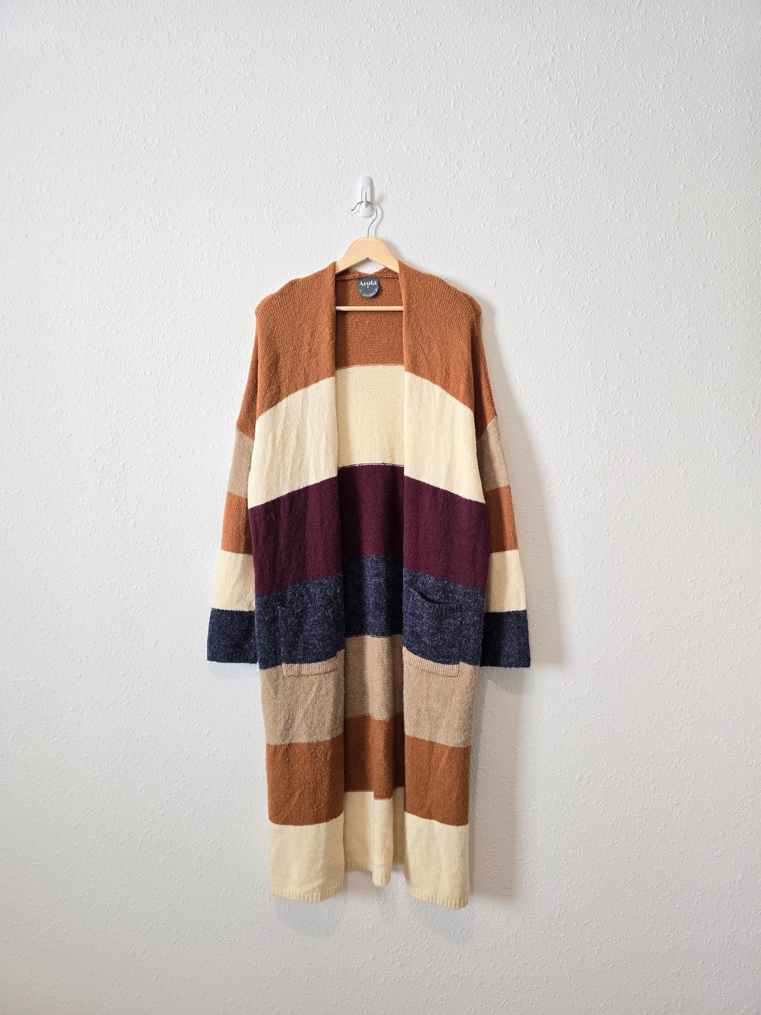 Arula Striped Duster Cardigan (2X)