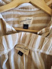 Linen Blend Striped Matching Set (L)