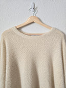 Carly Jean Cream Cozy Sweater (S)